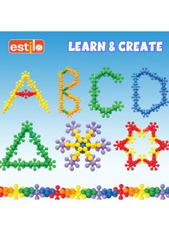 Estilo Estilo Premium 100 Pcs Set Star Links Interlocking Building Blocks | Learning & Educational Toys for 6 Months+ Babies & Kids STEM Toys for Preschool Kids |Construction Blocks for Kids  - Image 3