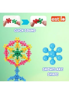 Estilo Estilo Premium 100 Pcs Set Star Links Interlocking Building Blocks | Learning & Educational Toys for 6 Months+ Babies & Kids STEM Toys for Preschool Kids |Construction Blocks for Kids  - Image 4
