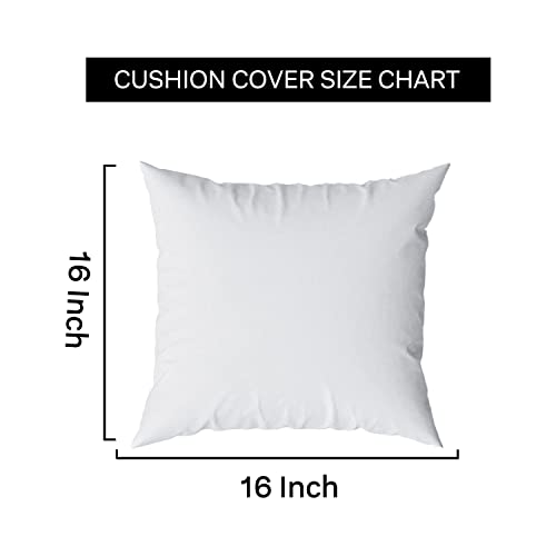 HOOPY Canvas Set of 5 Designer Decorative Throw Pillow/Cushion Covers (16 Inch X 16 Inch, Botanical Print), 100 Tc - Image 3