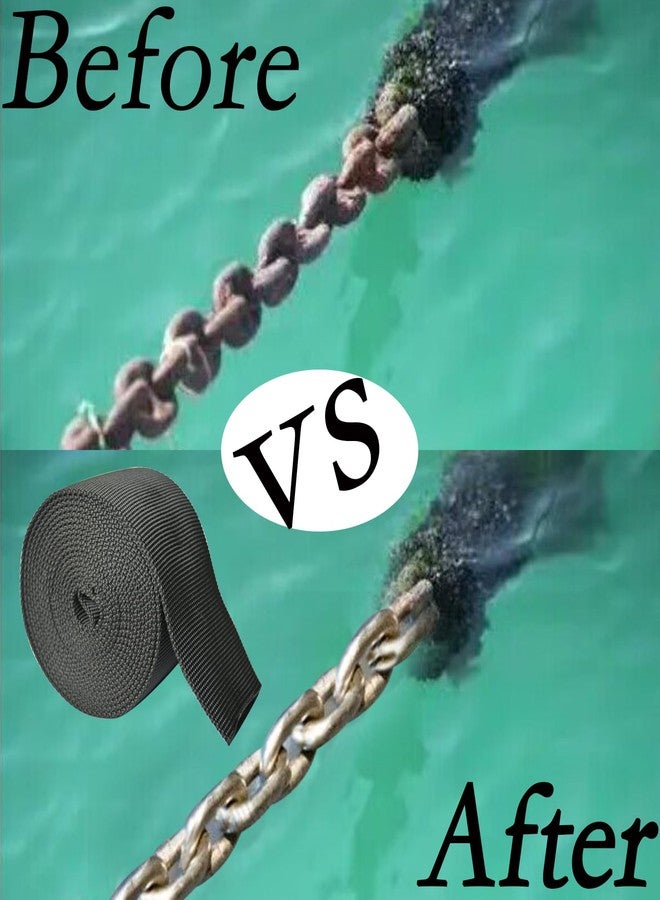 RddenIy Anchor Chain Protective Cover Black 10 FT Flexible Protective Sleeve for Protecting Boat Anchor Chain Finish from Serious Abrasion Resistance Corrosion - Image 4