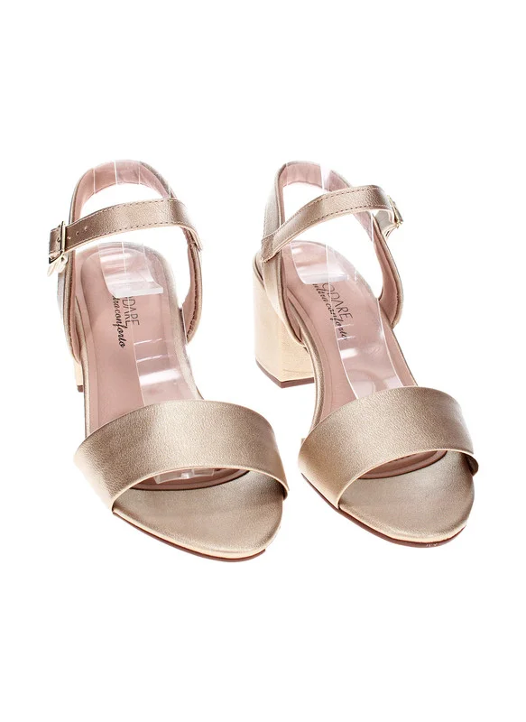 MODARE Mid Heels Sandals for Women – Sling Back Heel Sandals for Girls with Ankle Strap