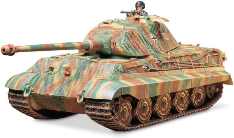 Tamiya 1:35 Scale WWII King Tiger Porsche Tank Model Kit - Image 1