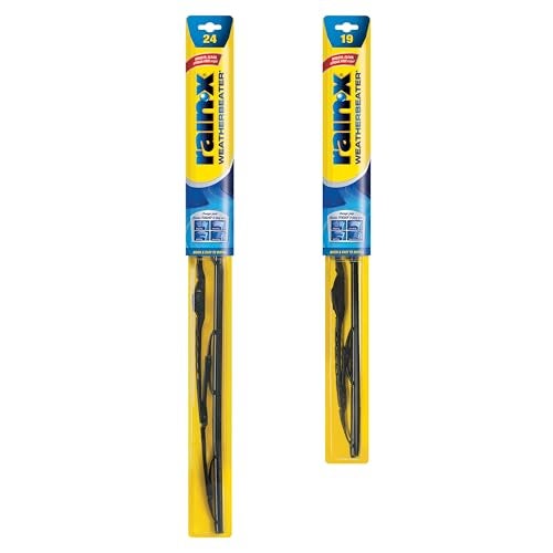 RainX 820144 WeatherBeater Wiper Blades 24 and 19 Windshield Wipers Pack Of 2 Automotive Replacement Windshield Wiper Blades That Meet Or Exceed OEM Quality And Durability Standards