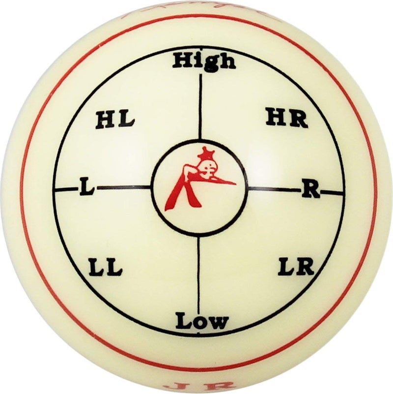 Aramith Jim Rempe Training Cue Ball 2-1/4" Regulation Size Billiard Pool Ball with Instruction Manual Learn to Play Better - Image 3