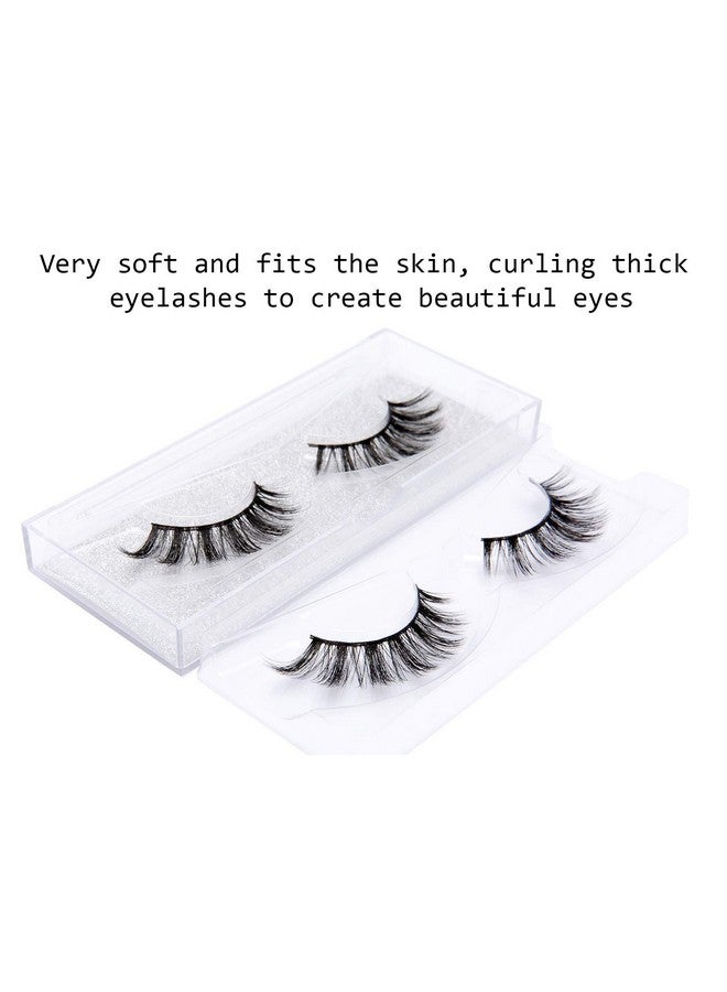 DYSILK Fake Eyelashes Natural Lash Mink Lashes 5 Pairs 6D Wispy Lash Pack Eye Lashes Strip Eyelash Extension Kit Reusable False Lashes Natural Look ; 002 16Mm - Image 5