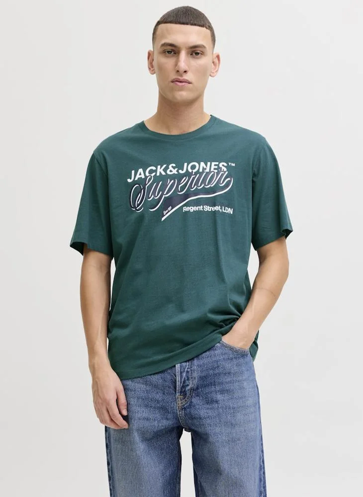 JACK & JONES Graphic Crew Neck T-Shirt