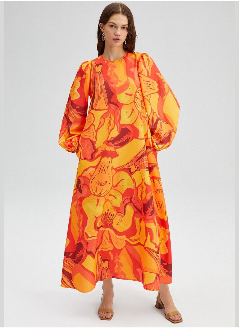 Touche - BALLOON SLEEVE POPLIN DRES - Image 1