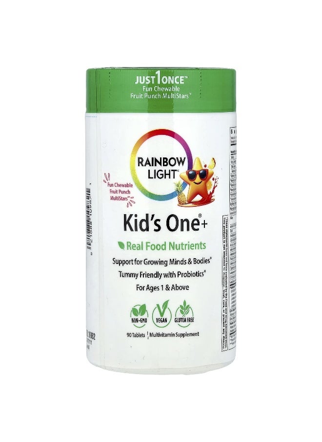 Rainbow Light Rainbow Light, Kid's One®+, For Ages 1 & Above, Fruit Punch, 90 Tablets  - Image 1