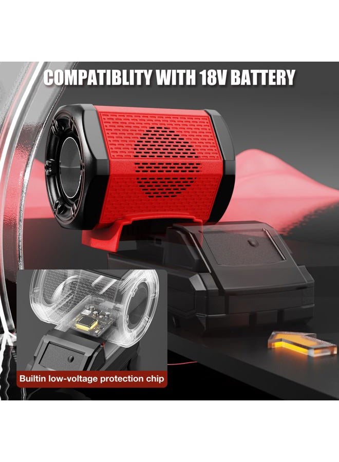 ohyes Bluetooth speaker compatible with Milwaukee M18 battery packs for camping and parties (battery not included) - Image 3