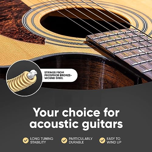 MOCKING BIRD Acoustic Guitar Kit for 38"–41"Guitars – Waterproof guitar Bag, Steel Strings, 3-in-1 Tool winder , Professional One-Hand Capo– Universal Fit for Acoustic, Electric Guitar, Ukulele, Banjo - Image 5