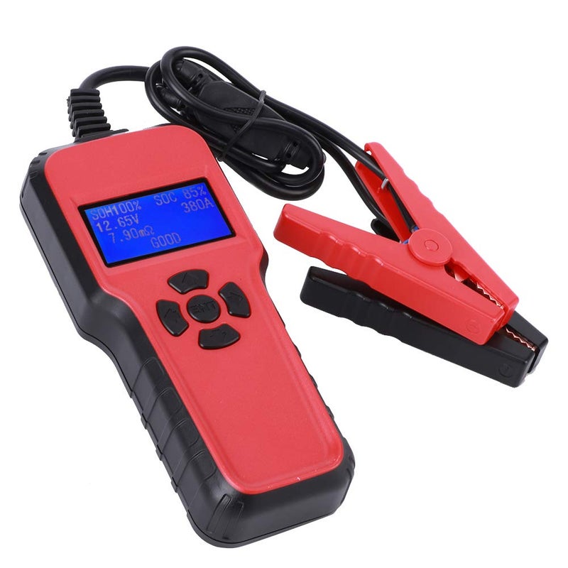 AE1801 Car Battery Tester, Digital Battery Analyzer, 12V Battery Capacity Tester with 24in. LCD Display, Multi Language Support for CCA, CA, BCI, MCA Standards, - Image 4