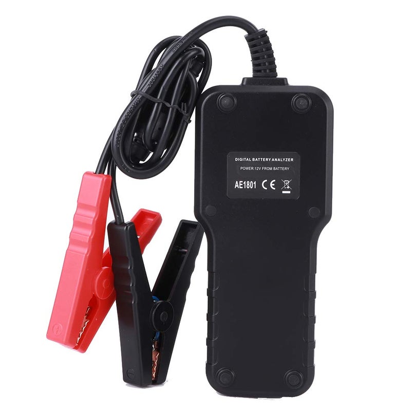 AE1801 Car Battery Tester, Digital Battery Analyzer, 12V Battery Capacity Tester with 24in. LCD Display, Multi Language Support for CCA, CA, BCI, MCA Standards, - Image 2