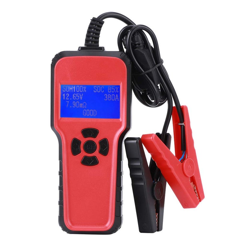 AE1801 Car Battery Tester, Digital Battery Analyzer, 12V Battery Capacity Tester with 24in. LCD Display, Multi Language Support for CCA, CA, BCI, MCA Standards, - Image 1