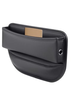 Generic Car Seat Storage Box, PU Leather Car Organizers and Storage Boxes, Multifunctional Side Seat Space Organizer for Phone Money Cards Keys  - Image 1