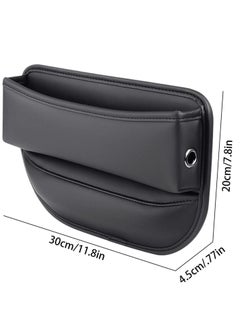 Generic Car Seat Storage Box, PU Leather Car Organizers and Storage Boxes, Multifunctional Side Seat Space Organizer for Phone Money Cards Keys  - Image 3