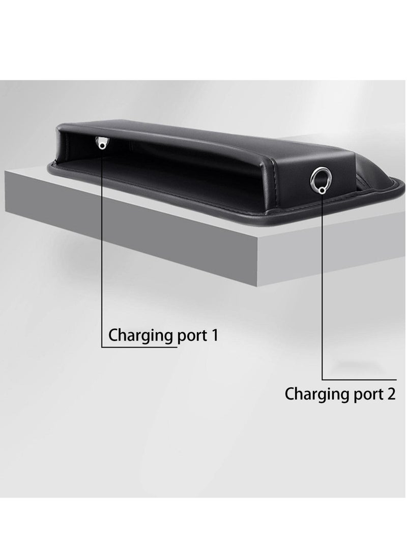 Generic Car Seat Storage Box, PU Leather Car Organizers and Storage Boxes, Multifunctional Side Seat Space Organizer for Phone Money Cards Keys  - Image 5