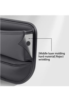 Generic Car Seat Storage Box, PU Leather Car Organizers and Storage Boxes, Multifunctional Side Seat Space Organizer for Phone Money Cards Keys  - Image 4