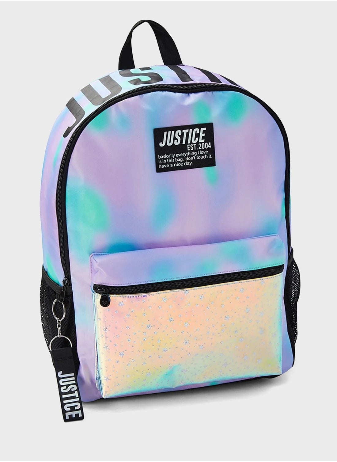 Justice Star and Tie Dye Kids School Backpack for Girls - Girls