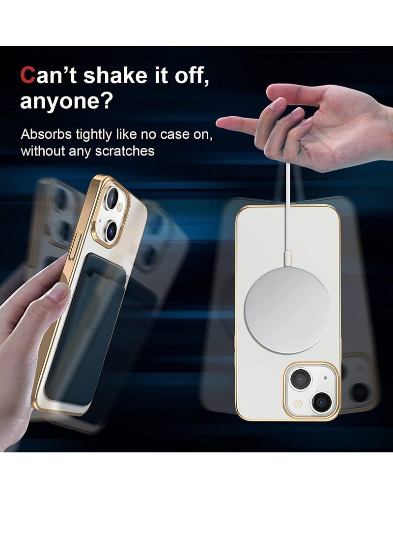 ELTRAZONE Built-in Magnet Clear Case for iPhone 14 Pro Max, Compatible with Mag-safe Accessories, Slim Thin PC Durable Case Support Wireless Char-ging - Image 4