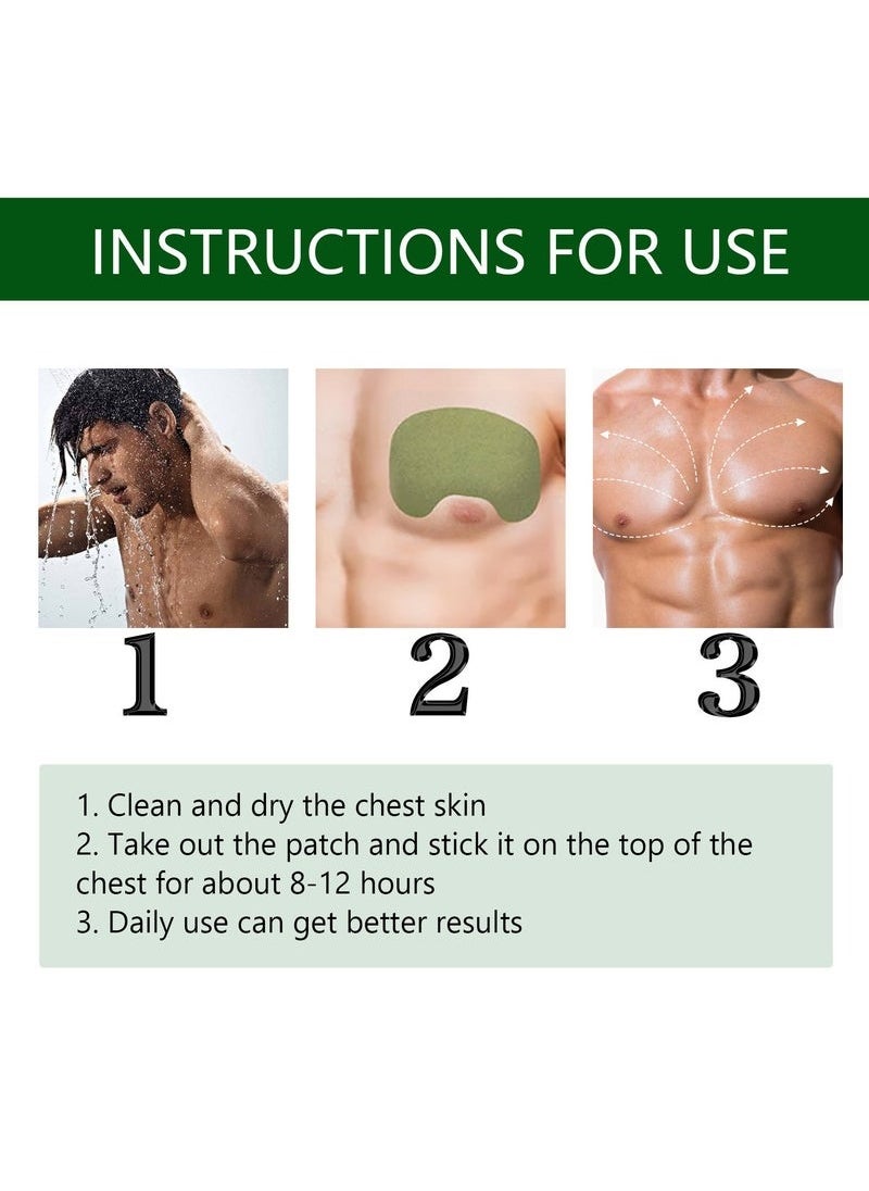 EELHOE Gynecomastia Compress Patch - Ginger Cream for Men, Tightening and Sculpting Chest Muscles with Natural Ingredients (12 Pcs)  - Image 2