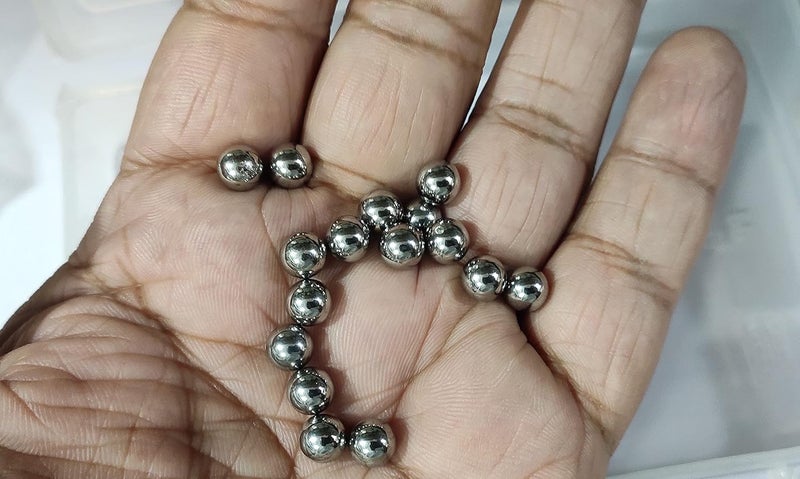 OMX Bearing Balls Stainless Steel Precision Balls 100 Pcs (Diameter Size of Ball - 7mm) - Image 1