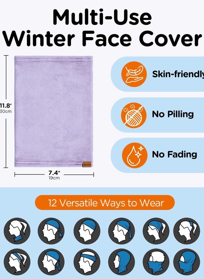 Dymex Kids Neck Warmer Gaiter Winter Fleece Face Neck Cover Balaclava Cold Weather Windproof Face Mask for Boys Girls, Pink, 3T - Image 5