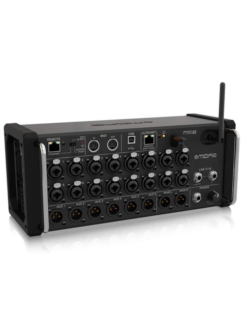MIDAS18-Input Digital Mixer for iPad/Android Tablets with 16 MIDAS PRO Preamps MR18