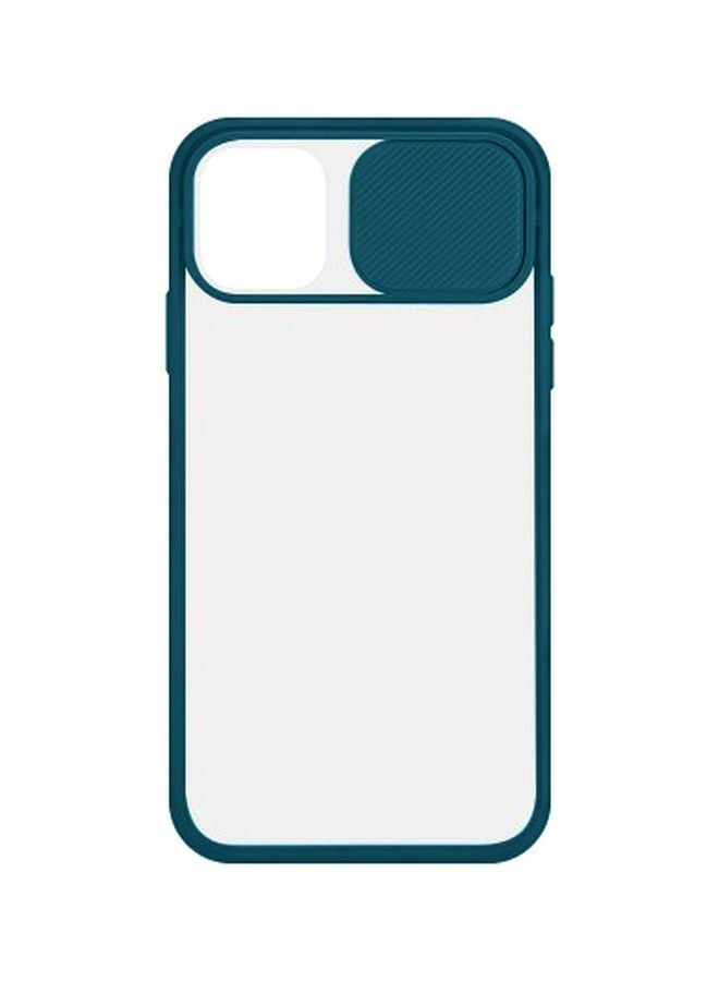 Skin Case With Slide Camera Cover For Apple iPhone 11 Green/Clear