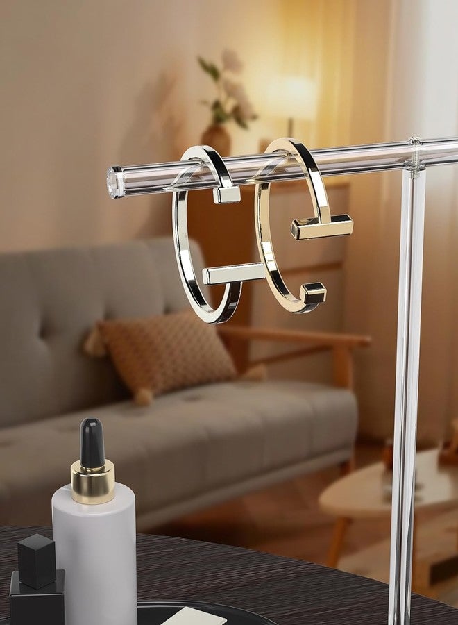 Adugay Acrylic Jewelry Necklace Organizer Holder for Women, Bracelet Display Stand for Vendors, Clear Storage Hanger for Small Necklace, Jewelry Hanging Tree Stand for Selling (1 Tier) - Image 5