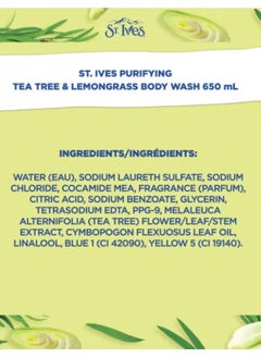 Purifying Tea Tree Lemongrass Body Wash 650ml - pzsku/ZE902BA673A90CF63FF59Z/45/_/1699114682/4496453b-8e81-4b71-a84b-b2a3f2240cea