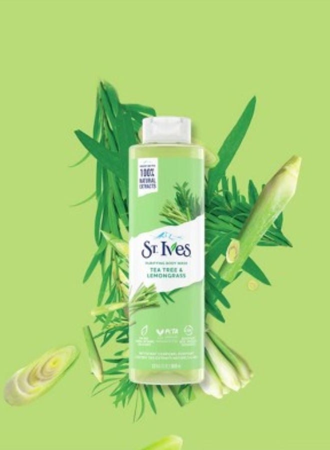 ST. Ives Purifying Tea Tree Lemongrass Body Wash 650ml - Image 2