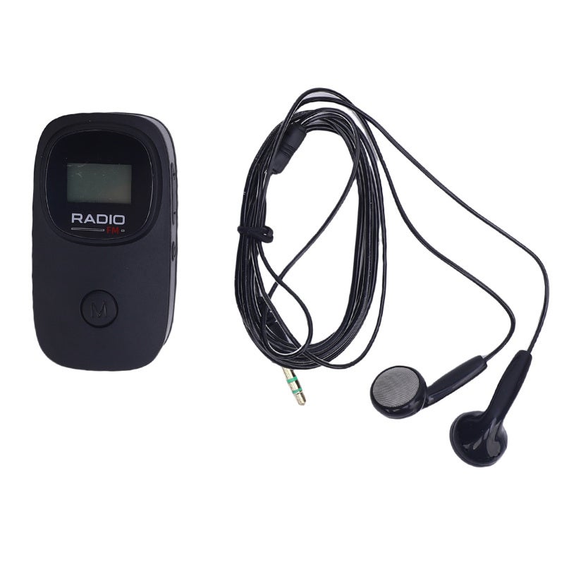 Portable FM Radio 2 X AAA Battery Operated Ultra Portable Design Pocket FM Radio - Handsfree Clip Design HD Backlit Radio for Travel Emergency Outdoor Use - Image 1