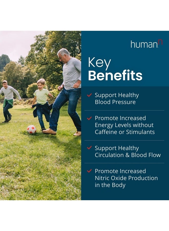 humanN SuperBeets - Beet Root Powder - Nitric Oxide Boost for Blood Pressure, Circulation & Heart Health Support - Non-GMO Superfood Supplement - Natural Black Cherry Flavor, 60 Servings - Image 4
