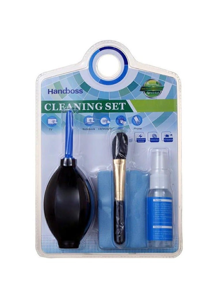 Handboss طقم تنظيف شاشة اللابتوب أزرق فاتح عبوة من 3 - Image 1