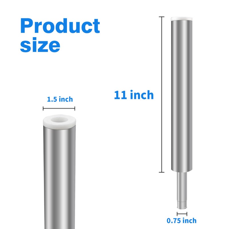 Sporthfish 3/4" Pin Boat Seat Post Pedestal Posts Pole Fit for Various Ships - Non-Threaded, Fixed Hgt. 11", 1.5" Dia, Aluminum Alloy, Silver, 1PCS - Image 4
