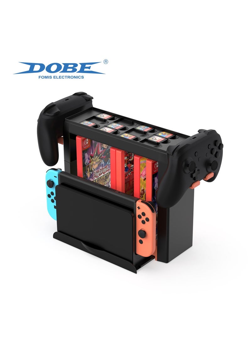 DOBE Switch Game Card Box Storage Stand with Controller Holder Game Holder Organizer for Switch Controllers,Game Discs, Headphones and Accessories - Image 1