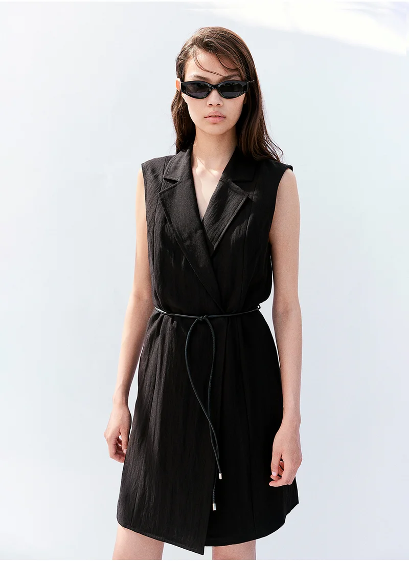 اتش اند ام Tie-Belt Blazer Dress