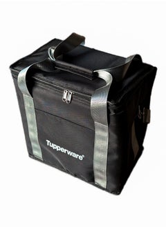 Tupperware Tupperware Thermal Insulated Food Bag - black, with Handle & Shoulder Strap, Large Size 