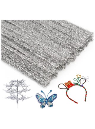 200 Pieces Pipe Cleaners Chenille Stem, Silvery Pipe Cleaners Craft, Fuzzy Sticks Craft Supplies, Colored Pipe Cleaner for Creative Handmade DIY Art Craft Project - pzsku/ZE9030FFC7682AD20C511Z/45/_/1704702561/87a716b8-2c09-4ee6-9e0a-3f8af2d9325e