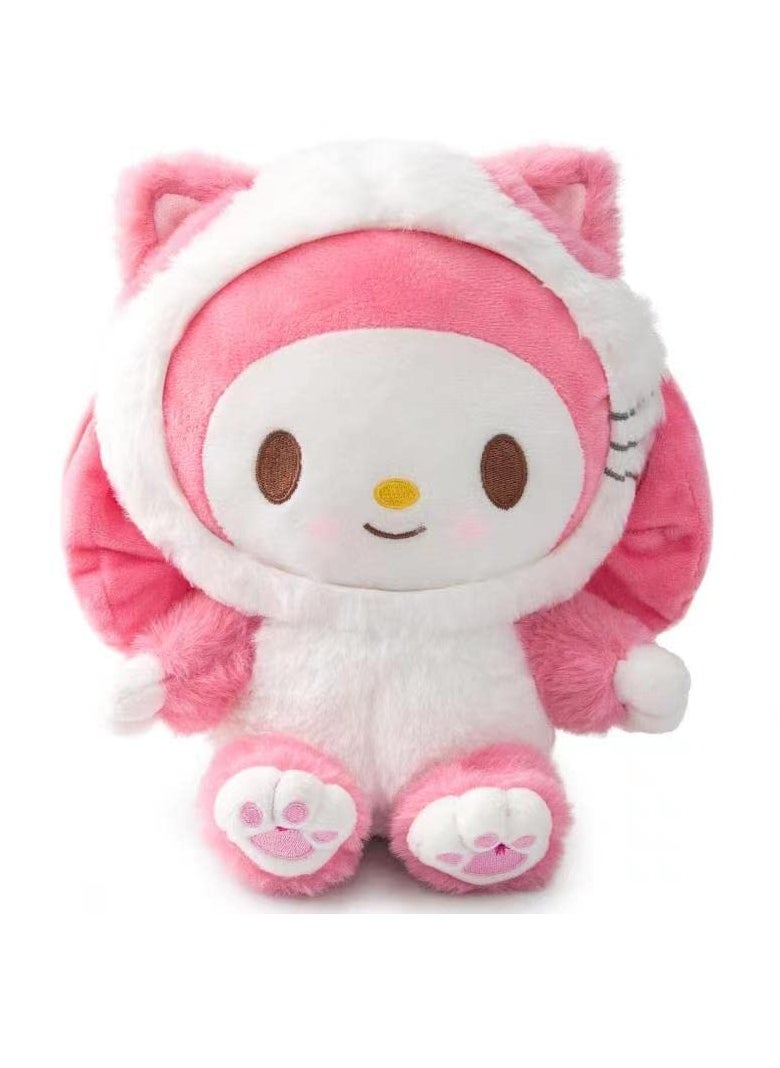 Excefore My Melo Plush Doll 8" Kawaii Melo Cinnamon Anime Plush Figure Toy Cute Stuffed Animal Pillow Perfect Cartoon Theme Party Favor for Girls Children Fans Birthday Decoration  - Image 1