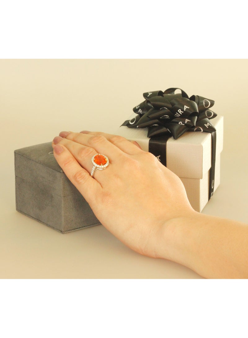 MIKURA Ring, G/H Color, VS/SI Clarity, 18KW, 32D  - Image 3