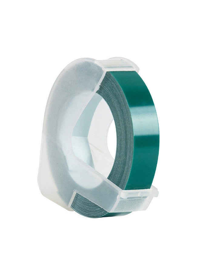 Generic 3D Plastic Embossing Label Tape Refill for DYMO 12965 1610 Label Maker with 3/8 Inch * 9.8 feet, 1 Roll Lake Green  - Image 1