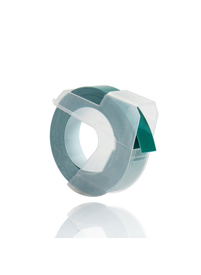 Generic 3D Plastic Embossing Label Tape Refill for DYMO 12965 1610 Label Maker with 3/8 Inch * 9.8 feet, 1 Roll Lake Green  - Image 3