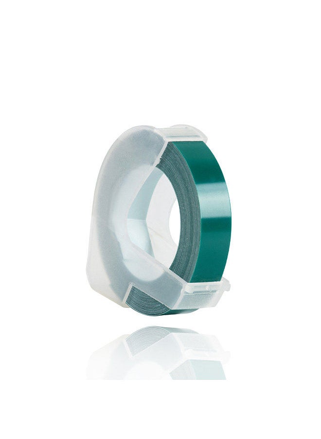 Generic 3D Plastic Embossing Label Tape Refill for DYMO 12965 1610 Label Maker with 3/8 Inch * 9.8 feet, 1 Roll Lake Green  - Image 5
