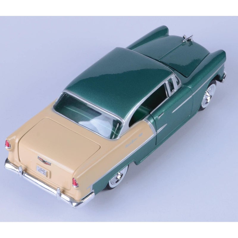MOTORMAX 1955 Chevy Bel Air, Green - Motormax 73229-1/24 Scale Diecast Model Toy Car for Unisex-Children - Image 3