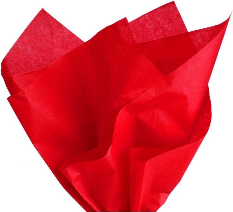 PMLAND 100 Sheets Red Tissue Paper Bulk, 20x15 Inches Wrapping Tissue Paper for Gifts, Bags, Crafts, Holidays, Birthdays, Party Decorations - Image 1