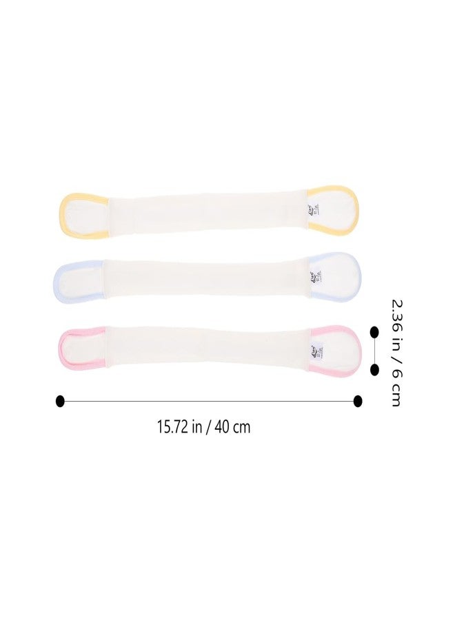 Toddmomy 3Pcs Diaper Fixing Belts Comfortable Nappy Fasteners for Adjustable Breathable Material Practical Durable Accessories Assorted Color - Image 4