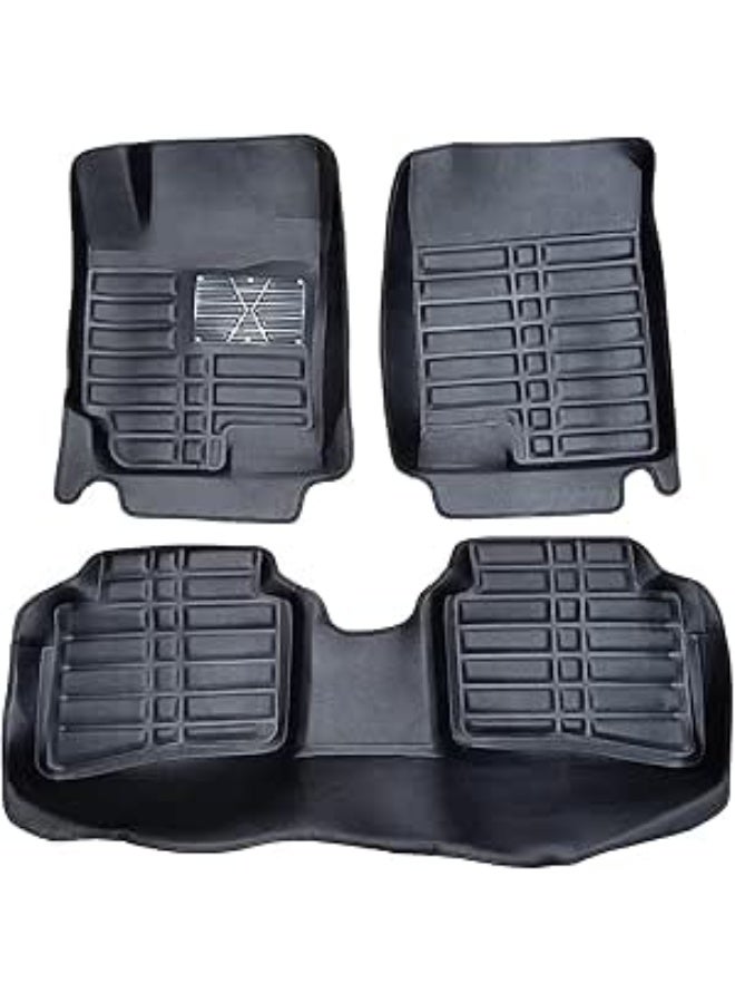 Custom 5D Car Floor Mats for Kia Rio (2017-2020) - 3-Piece Set with High Coverage and Liquid Protection