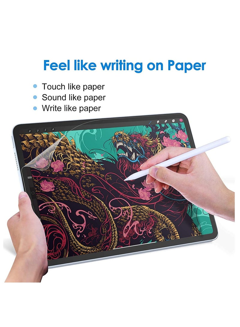 حماية شاشة ورقية 1Pack لجهاز iPad Pro 11 بوصة M4 (2024)/iPad Air 11 بوصة M2 (2024)/iPad Air 11 بوصة M3 (2025)، فيلم PET غير لامع مضاد للتوهج للرسم والكتابة كما على الورق، حساسية لمسية عالية، تركيب سهل - Image 1