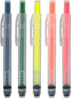 MUJI Push Button Neon Orange Highlighter  - Image 2